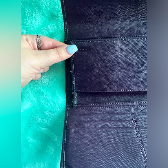 Coach Tri-fold Wallet with Removable Checkbook Cover - Picture 6 of 10